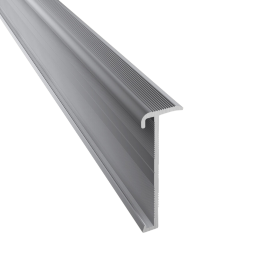 profil nez de marche 845 14x43mm pour PVC 2-3mm argenté – Image 2