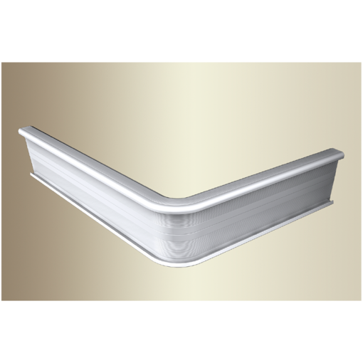 Push-in stairprof 846 angle 90gr à 3mm PVC argenté – Image 5