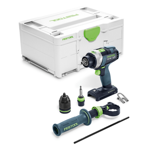 Festool Perceuse-visseuse à percussion sans fil TPC 18/4 I-Basic QUADRIVE – Image 4