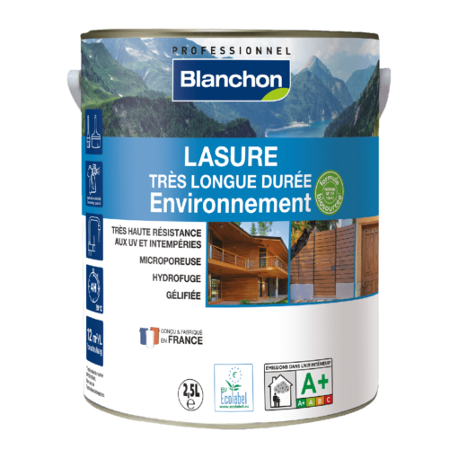 Blanchon langhoudende lazuurbeits milieu zwart 1 L – Image 2