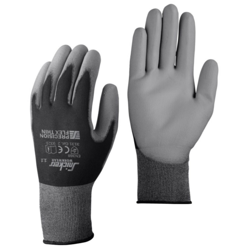 Gants de travail Snickers noir/gris L, taille 10