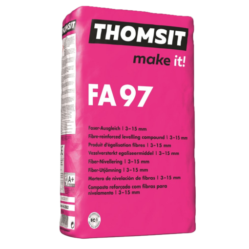 Thomsit FA97 Enduit de nivellement renforcé de fibres 25 kg – Image 2