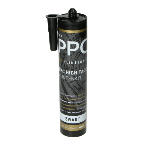 PPC Mastic pour plinthes à haute adhérence - noir RAL 9005 290 ml – Image 4