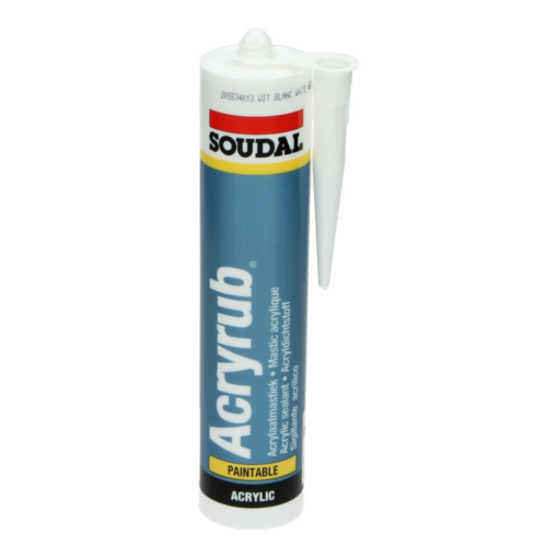 Soudal Acryrub mastic acrylique blanc 310 ml