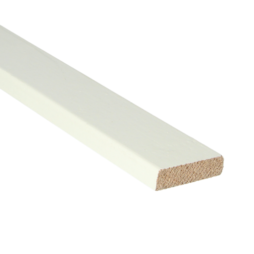 Latte d'extrémité Meranti droite 45x12 mm blanc apprêté – Image 4