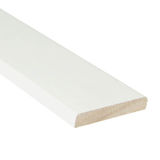 Latte d'extrémité Meranti droite 68x12 mm blanc apprêté – Image 4